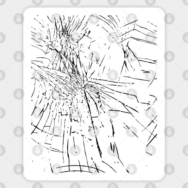 Broken glass texture Sticker by ilhnklv